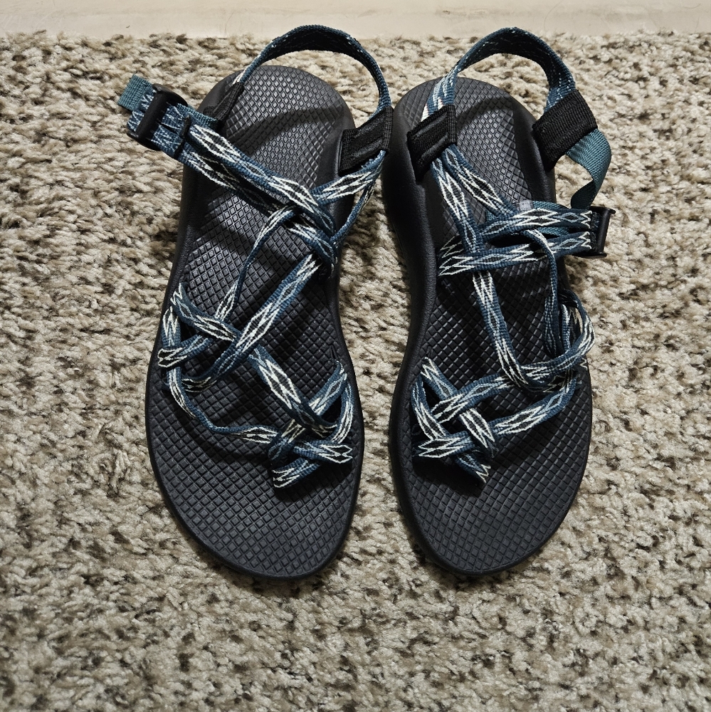 Chaco ZX2 Classic Angular Teal Strappy Outdoor Waterproof Sandals